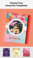 Happy Birthday Greetings Card Maker syot layar 1
