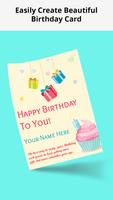 Happy Birthday Greetings Card Maker syot layar 3