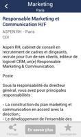 2 Schermata Offres d'emploi - Travail