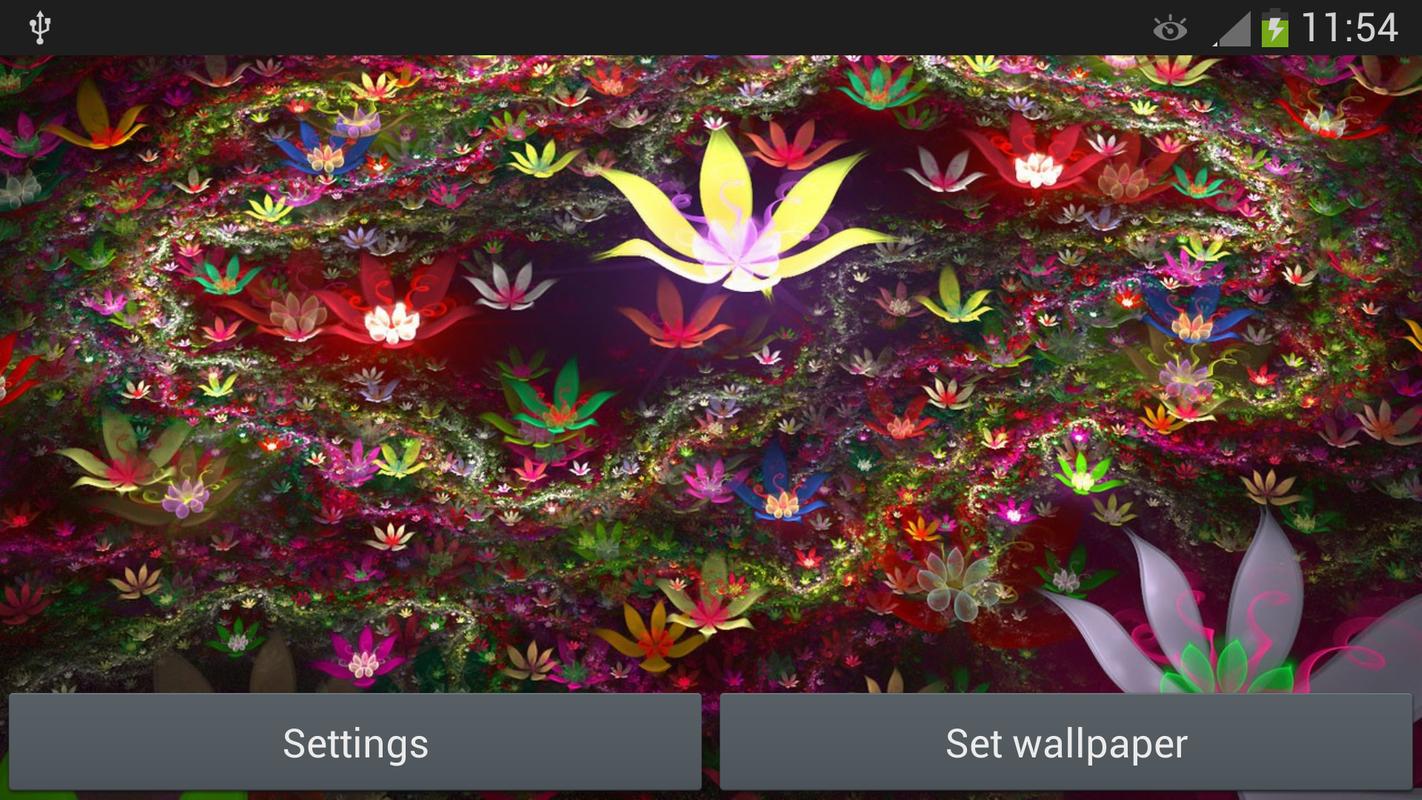 Neon Flowers Live Wallpaper Free Android Live Wallpaper ...