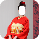Japan Women Kimono Dress Photo Frames آئیکن