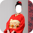 Japan Women Kimono Dress Photo Frames icône