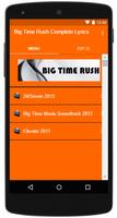 Poster Big Time Rush Complete Lyrics