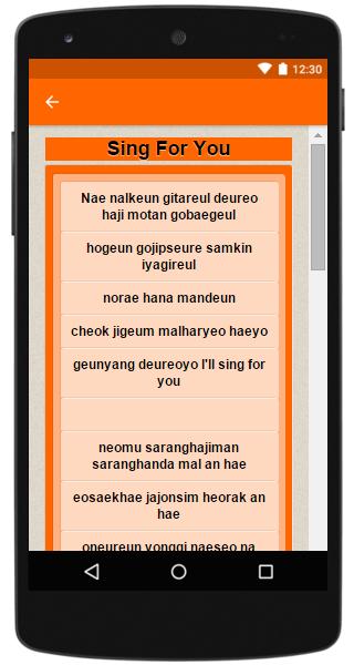 Exo K Top Lyrics For Android Apk Download