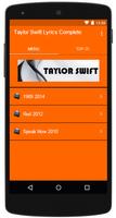 Taylor Swift Lyrics Complete 海报