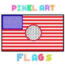Pixel-Art Flags: Color By Number Coloring game APK