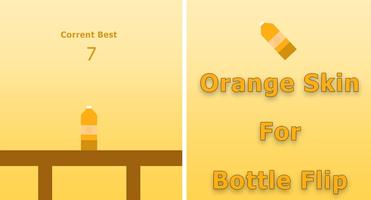 Orange Skin for Bottle Flip poster