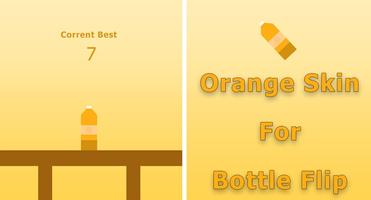 Orange Skin for Bottle Flip Poster