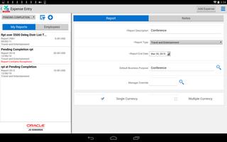 Expense Entry - JDE E1 syot layar 1