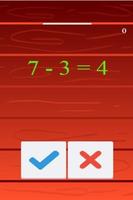 Fast Subtract Math Answer Ekran Görüntüsü 1