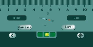 Bubble Level Ruler Compass 3in capture d'écran 1