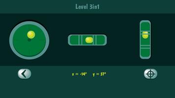 Bubble Level Ruler Compass 3in syot layar 3