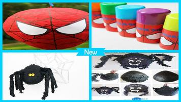 Easy DIY Paper Spider Pinata For Kids постер