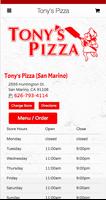 Tony's Pizza الملصق