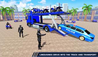 US Police Limo Transport Game اسکرین شاٹ 1