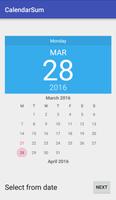 CalendarSum DEMO screenshot 1