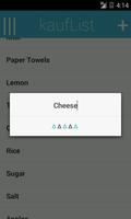 kaufList Einkaufsliste screenshot 1