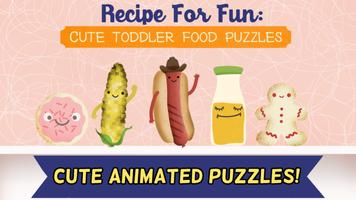 Puzzles sur aliments: Enfants Affiche