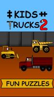 Kids Trucks: Puzzles 2 الملصق