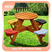 ”Easy DIY Mini Picnic Table