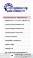 Entrepreneurship  Specialization اسکرین شاٹ 1