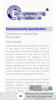 Entrepreneurship  Specialization اسکرین شاٹ 2