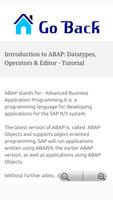 SAP ABAP Programming Tutorials capture d'écran 2