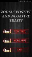 Zodiac Postive And Negative Traits ポスター