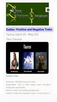 برنامه‌نما Zodiac Postive And Negative Traits عکس از صفحه