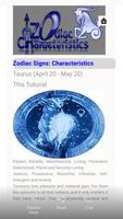 Zodiac Signs Characteristics capture d'écran 2