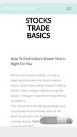 Stock Trade Tutorials offline постер