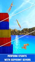 Flip Game of Cliff Diving Affiche