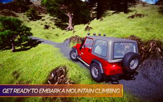 Offroad Jeep Mountain Driving Simulator Affiche