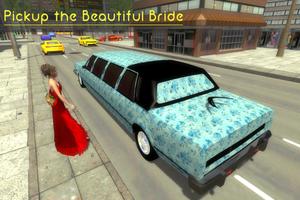Bridal Limo Car Wedding: Limo Car Simulator 💒 capture d'écran 1