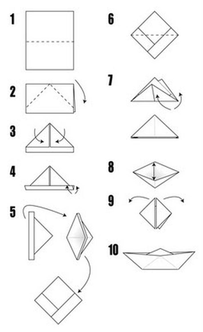 How To Make A Paper Sailboat Printable Origami Paper Boat