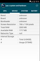 cpu x system and hardware capture d'écran 2