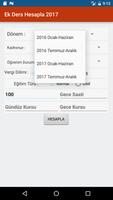 Ek Ders Hesapla 2017 capture d'écran 1