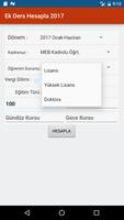 Ek Ders Hesapla 2017 capture d'écran 2