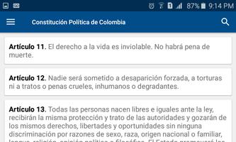Constitución de Colombia screenshot 2