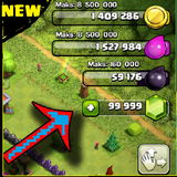 Hack Free Gems for coc New 2017 (Prank) icon