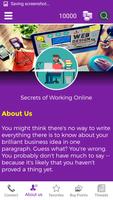 secrets of working online Cartaz