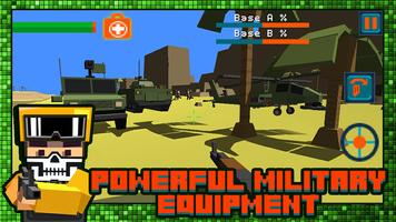 Gun Battle Pixel Field 3D Poster