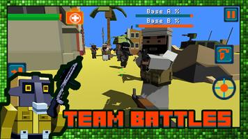 Gun Battle Pixel Field 3D captura de pantalla 1