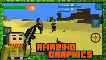 Gun Battle Pixel Field 3D captura de pantalla 2