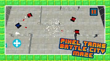 Pixel Tanks - Battle City Maze Affiche