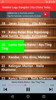 Koleksi Lagu Dangdut Cita Citata Terbaru capture d'écran 2