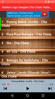 Koleksi Lagu Dangdut Cita Citata Terbaru capture d'écran 3