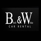 Black and White Rent A Car-icoon