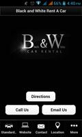 پوستر Black and White Rent A Car