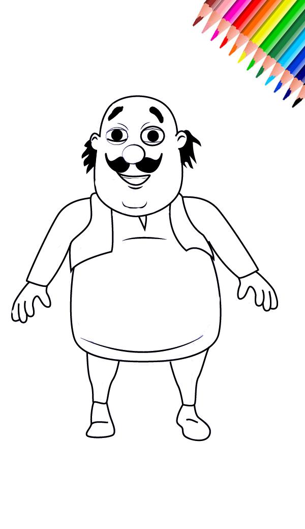 Featured image of post Coloring Pages Motu Patlu Drawing Easy How to draw chaiwala from motu patlu